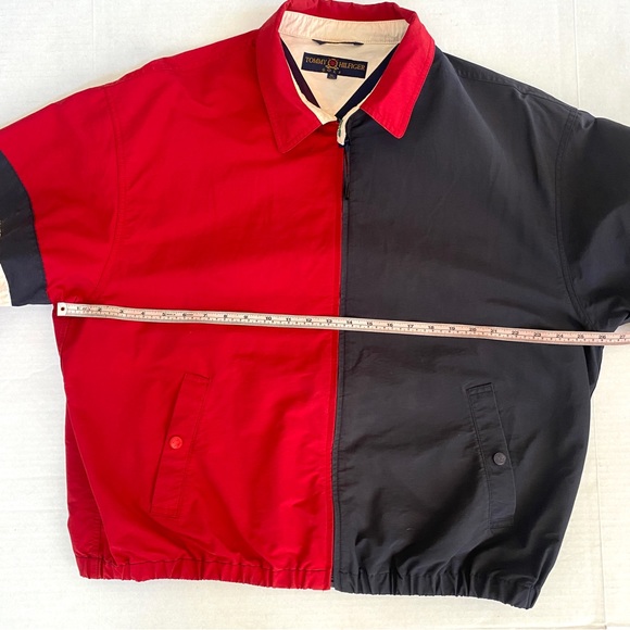 Vintage 1990s men’s Tommy Hilfiger Bomber Jacket Golf Crest 90s Colorblock XL - Picture 11 of 15